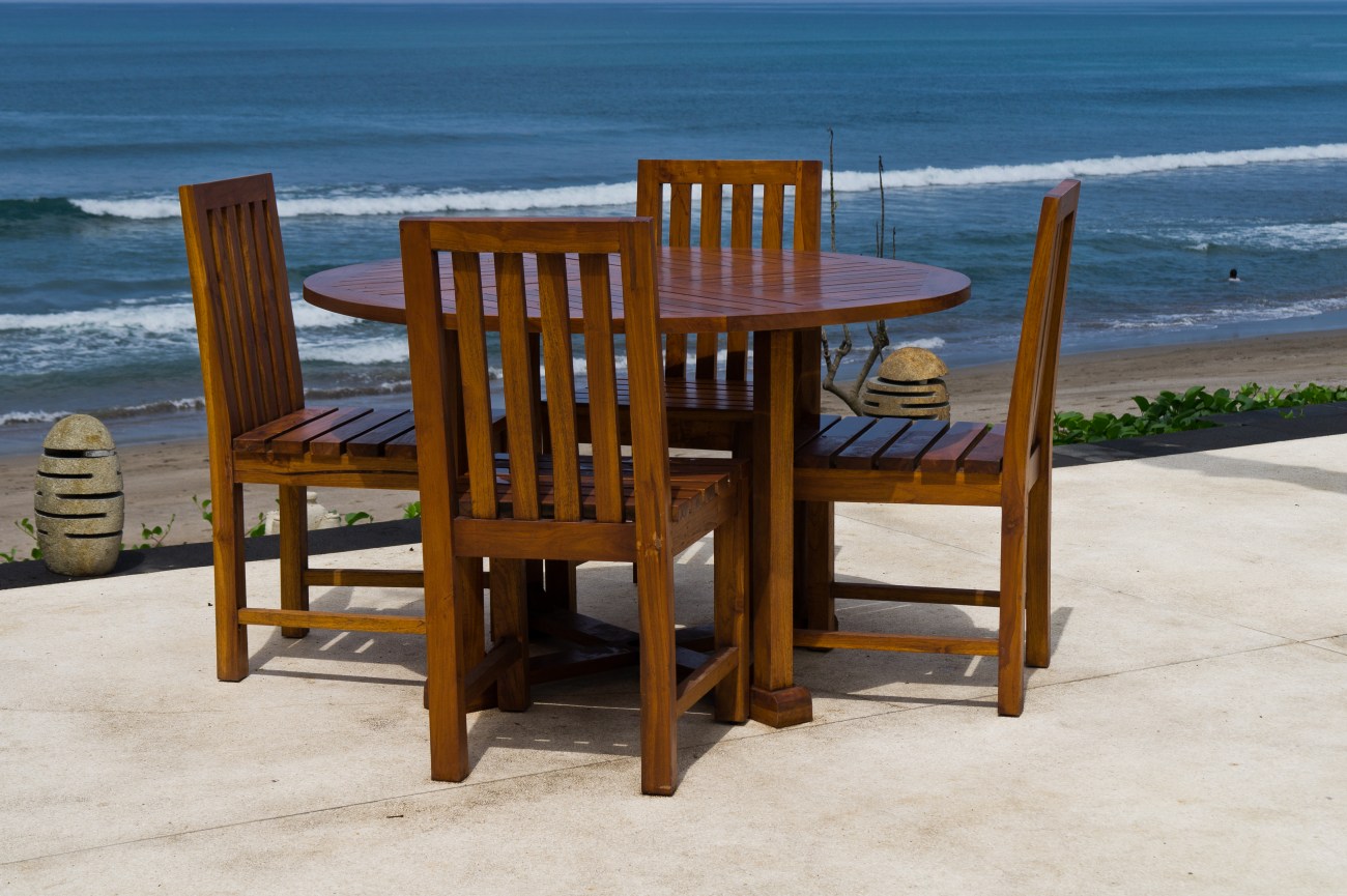Table on the beach setting at Hotel Seminyak,  Seminyak, Bali, Indonesia ©2013 Nick Katin 