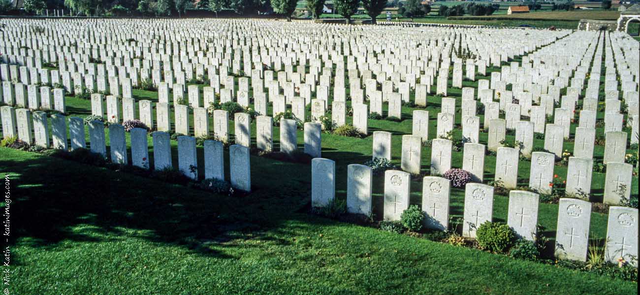 Tyne Cot Commonwealth War Graves Cemetery near Passendale, West Flanders, Belgium