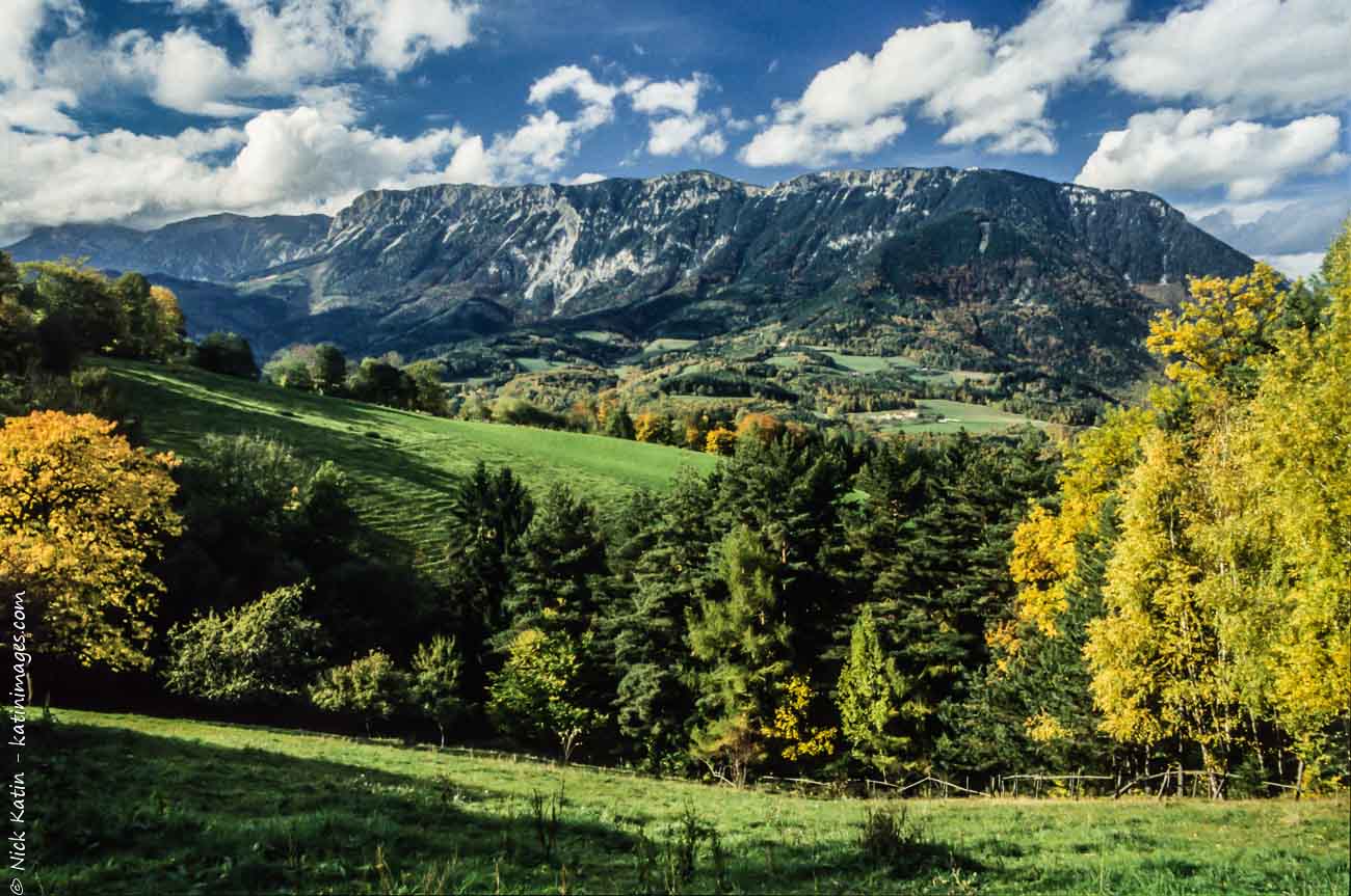 Autumn colours in the mountains. Some of the great scenery to be found near Vienna Austria