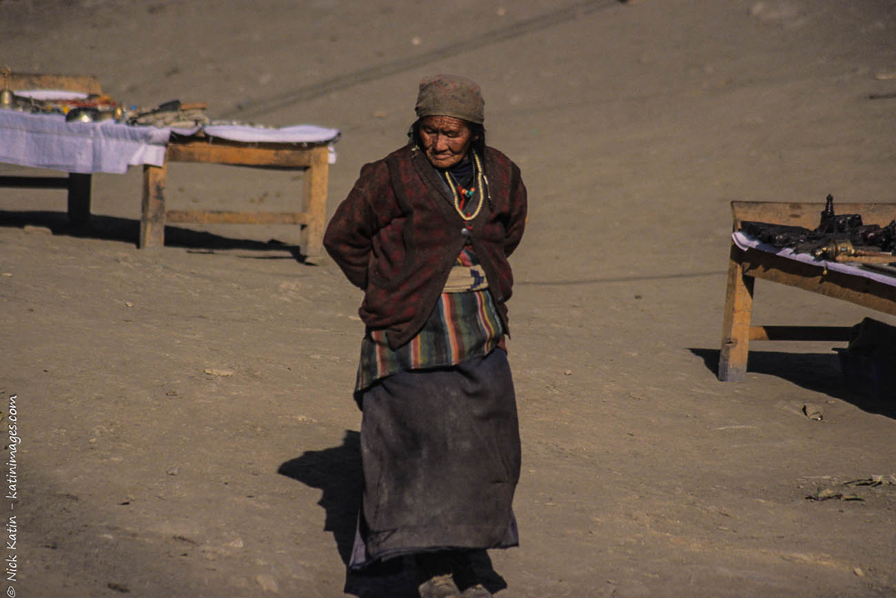 Old women at the Ranipauwa market. Ranipauwa Nepal is also called Muktinath after the sacred site nearby and close to the Tibet border.