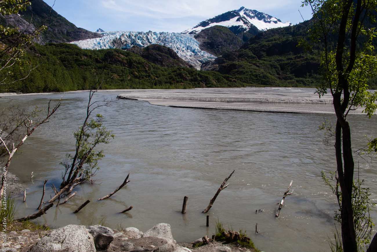 Herbert Glacier near Juneau, Alaska. A smal Glacier that's part of the Juneau Icefield