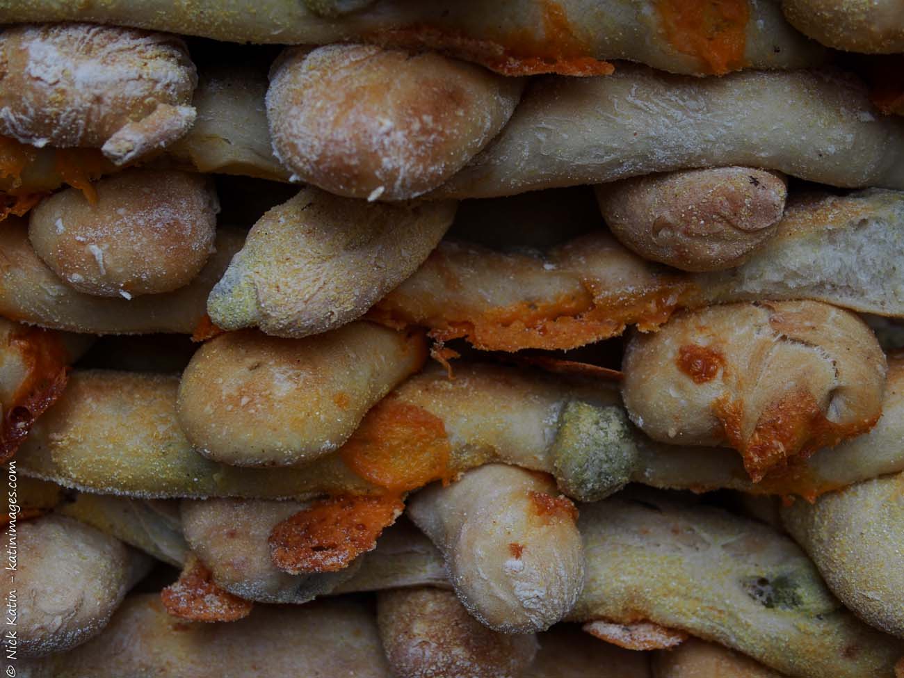 Bread Sticks at one of London's famous markets, Borough Markets 