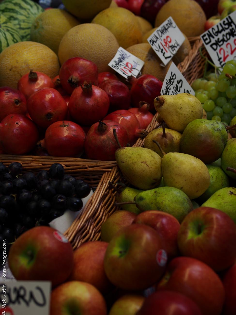 Fruit at one of London's famous markets, Borough Markets 
