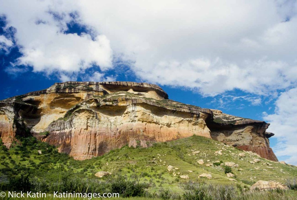 Some of the scenery found in the Golden Gate National Park in the Drakensberg ranges in Soth Africa