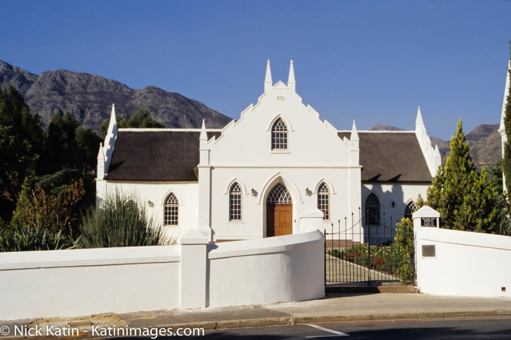 Dutch Reformed Church, in Franschhoek, South Africa