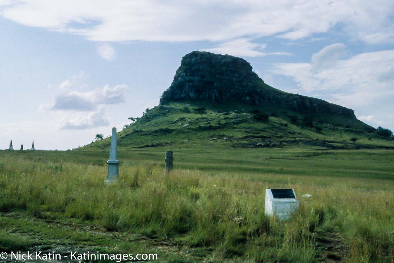 The Isandlwana battlefield where the Zulus destroyed 80% of the British forces in Kwazulu-Natal in South Africa