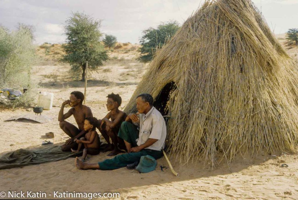 The San people or Bushmen of the Kalahari.