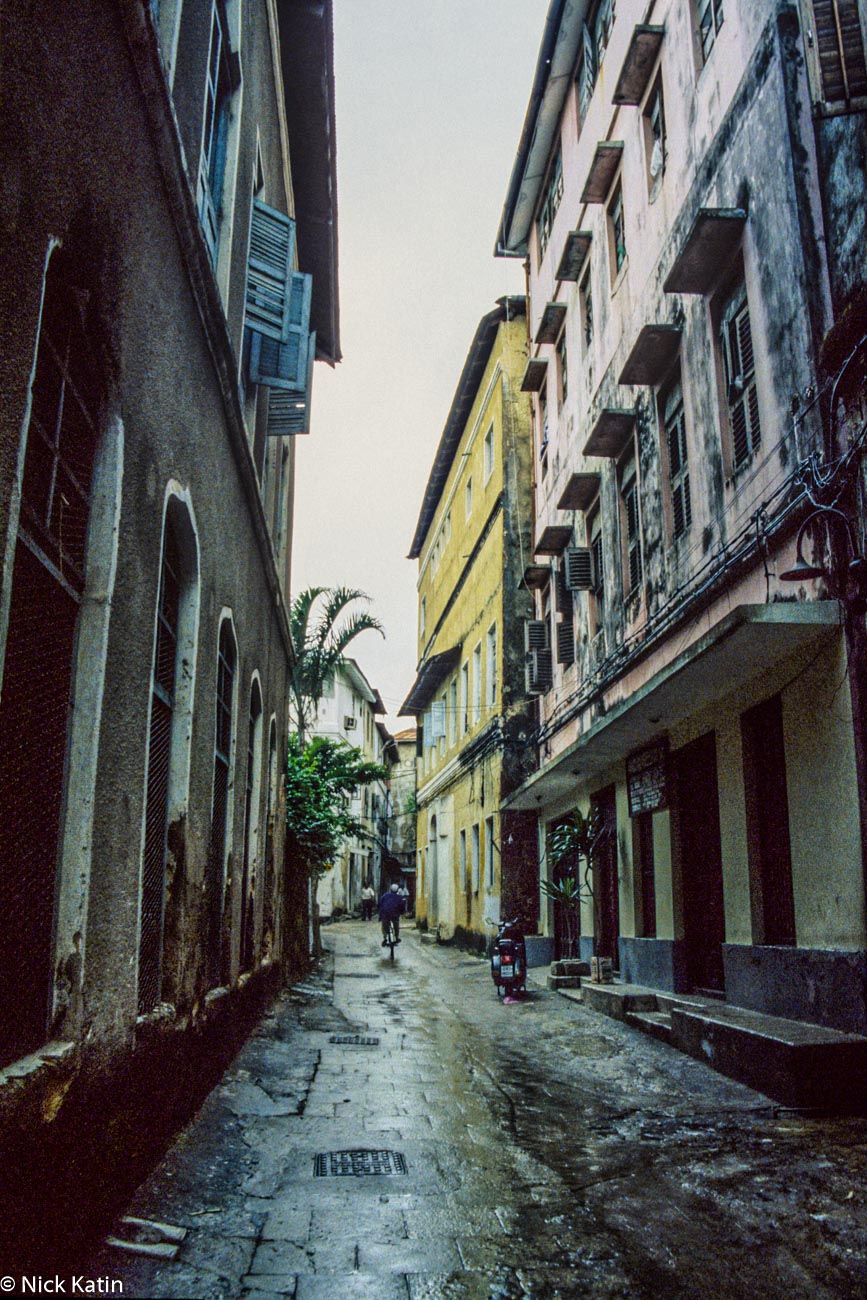 One of the many small streets in Zanzibar town, Tanzania