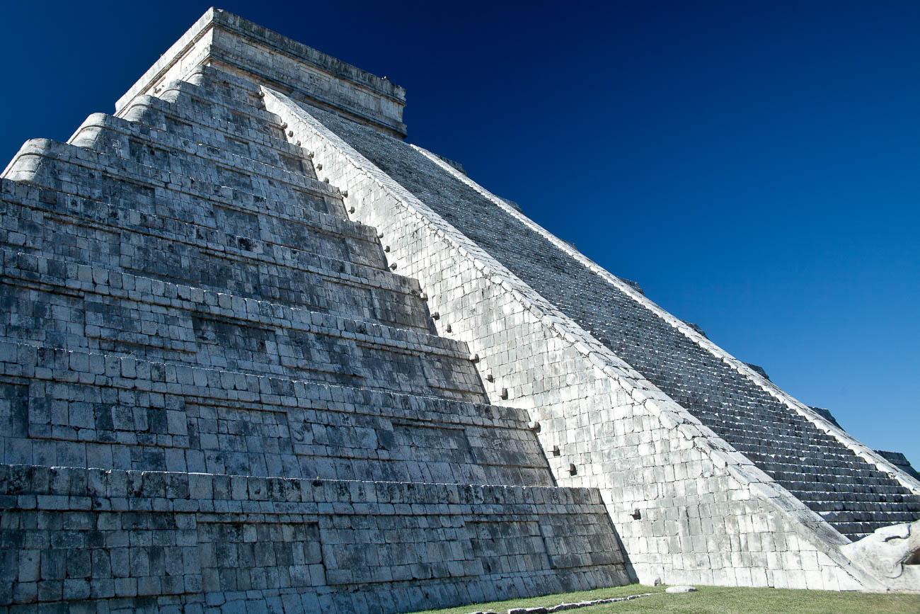 El Castillo the pyramid, at Chichen Itza the most famous Maya ruin in the Yucatan, Mexico