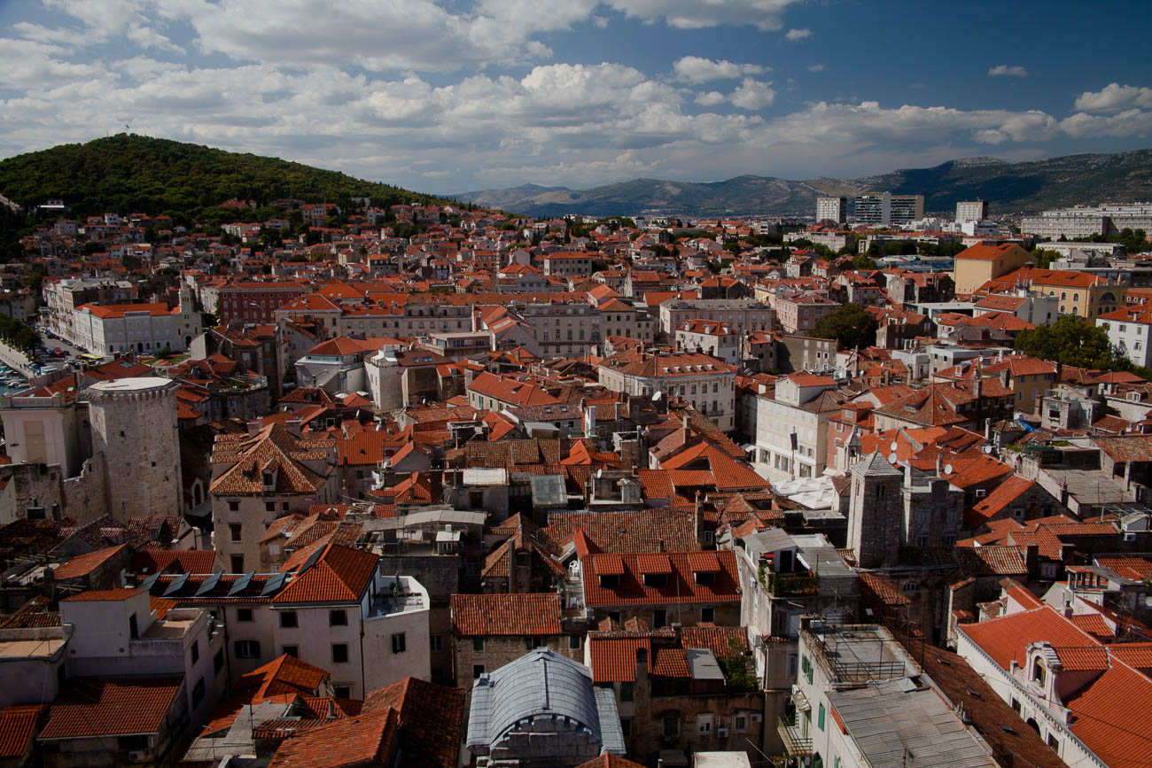 Split, Croatia, from the Cathedral tower