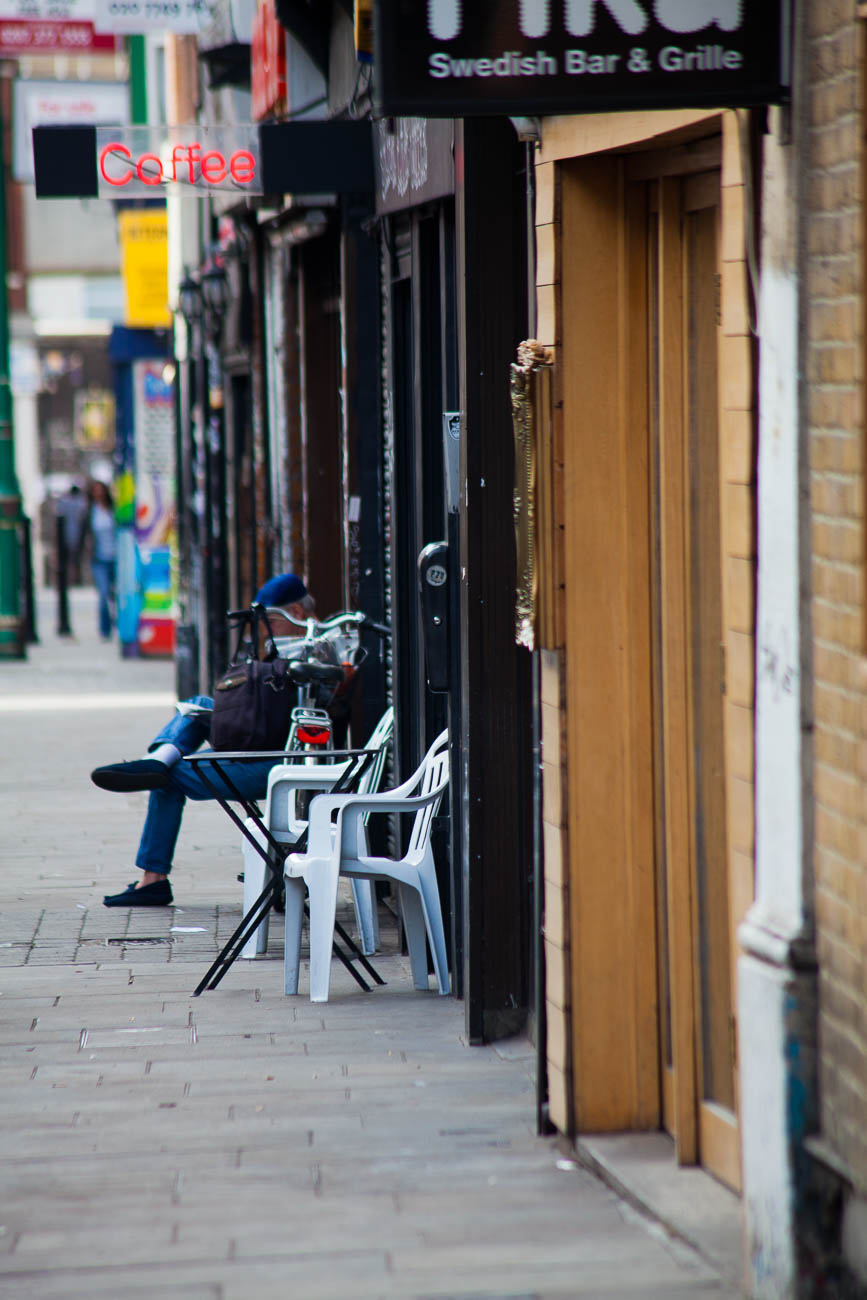 Brick lane cafe, Poplar London, England