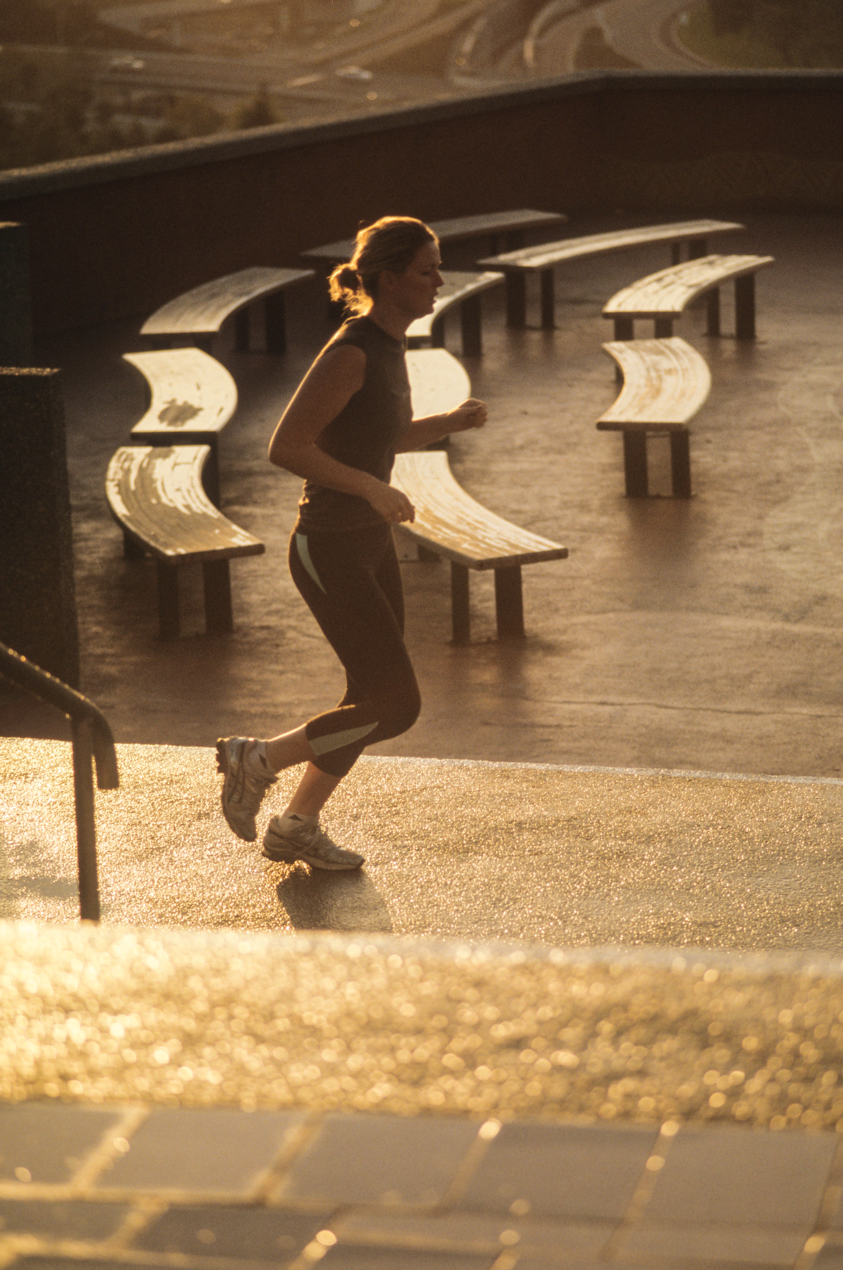 Kings Park, the biggest inner city park in the world and is very popular with joggers. This area overlooks the Perth CBD.