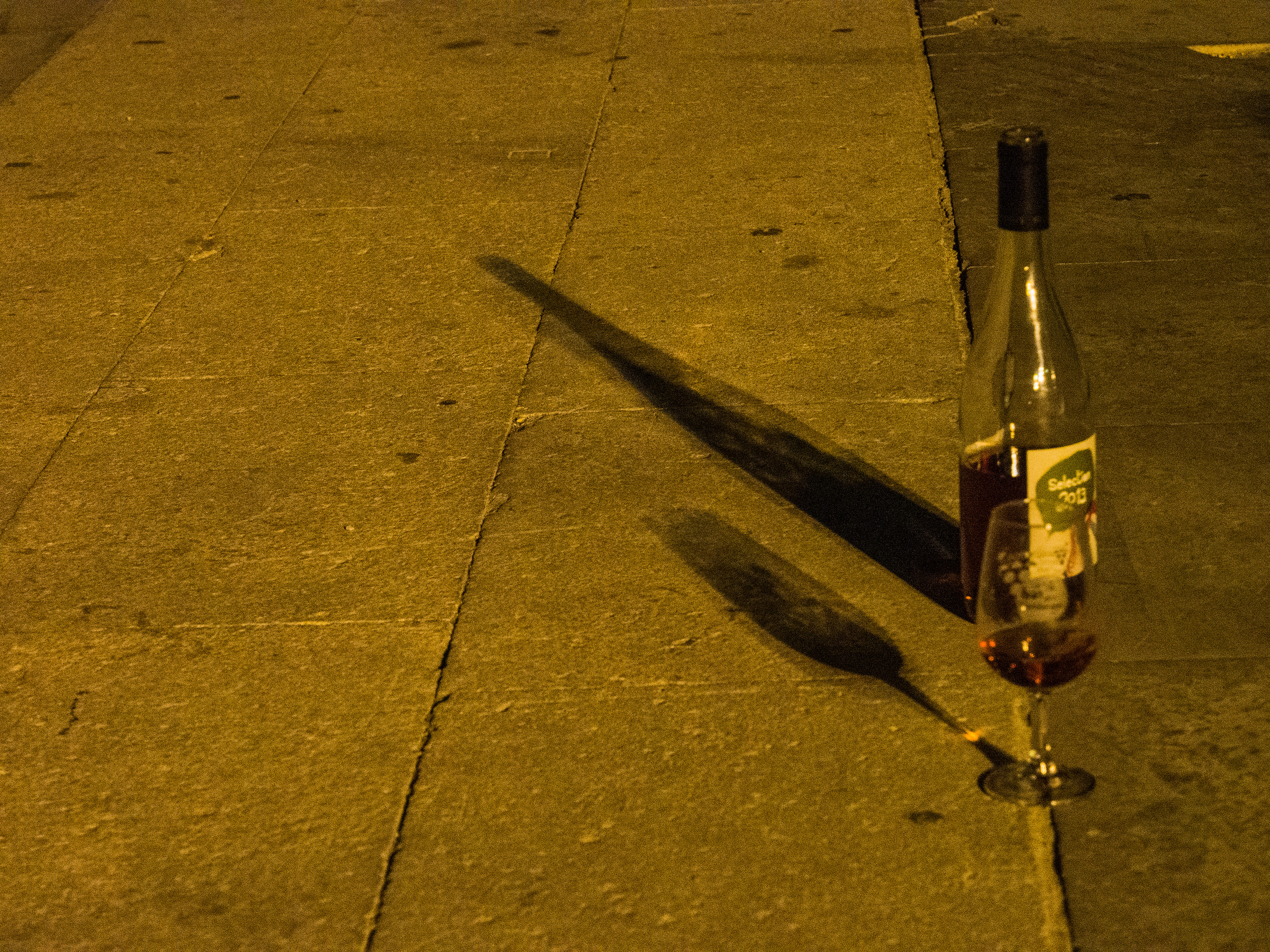 Wine Bottle in Place du la Palais Avignon