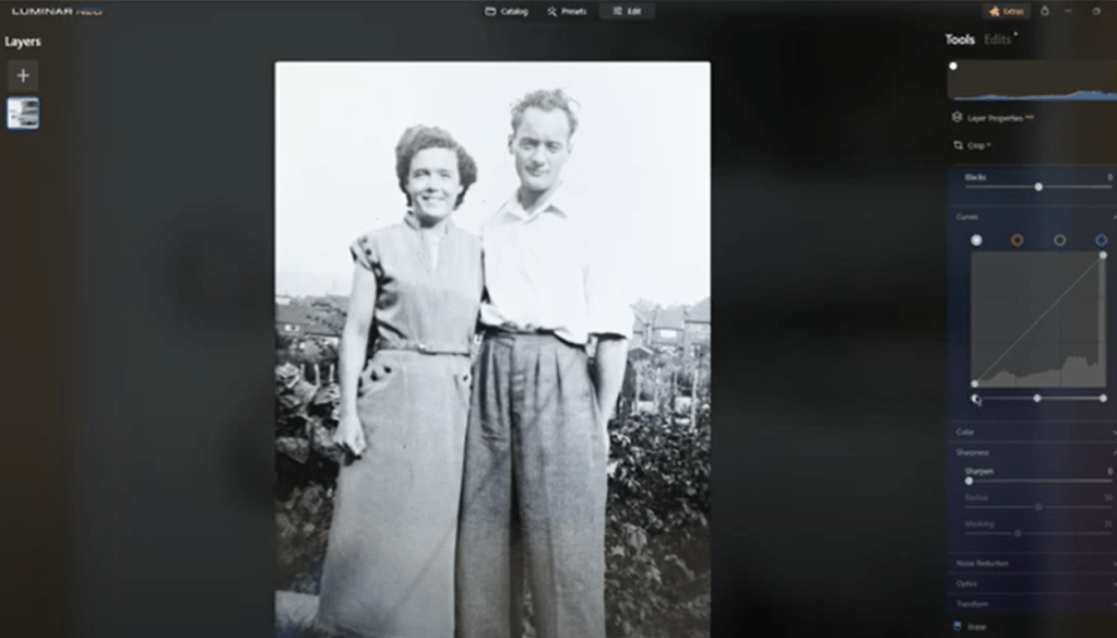 Luminar Neo Restoring Old&nbsp;Photos